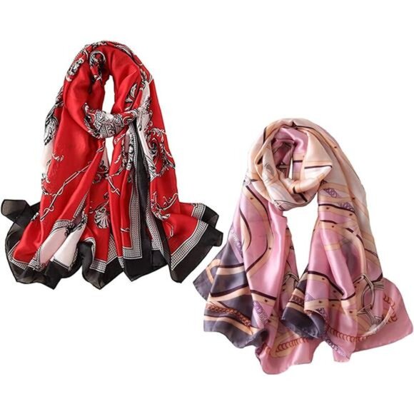 Silk Scarf Mulberry Silk Fashion Scarves Long Lightweight Shawl Wrap …